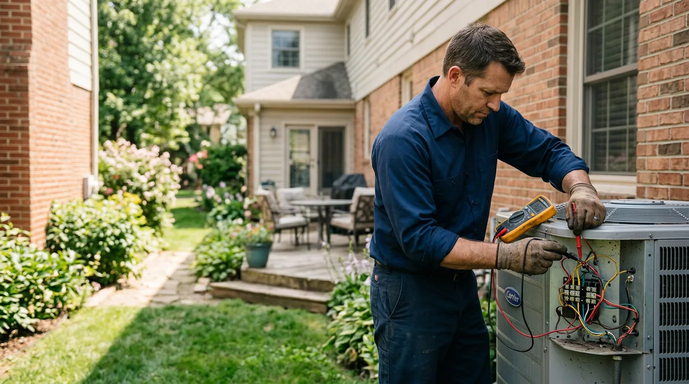HVAC technician working near Sidney Center, NY